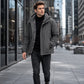 ❄️🛡️ Windproof Protection | Men's Hooded Thermal-Lined Shell Jacket
