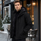 ❄️🛡️ Windproof Protection | Men's Hooded Thermal-Lined Shell Jacket