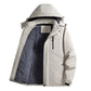❄️🛡️ Windproof Protection | Men's Hooded Thermal-Lined Shell Jacket
