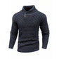 💯 Quality You Can Feel | Men's Textured Stand-Collar Knit Sweater