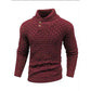 💯 Quality You Can Feel | Men's Textured Stand-Collar Knit Sweater