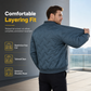 🔥LAST DAY SALE 62% OFF👍✨Men’s Premium Winter Coat – Wind-Blocking Chevron Weave with Plush Lamb Fleece Lining & Tailored Fit ❄️🧥