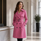 🏷️ Polished from Work to Dinner | Women's Mid-Length Draped Trench Coat