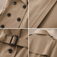 🏷️ Polished from Work to Dinner | Women's Mid-Length Draped Trench Coat