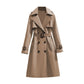 🏷️ Polished from Work to Dinner | Women's Mid-Length Draped Trench Coat