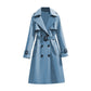🏷️ Polished from Work to Dinner | Women's Mid-Length Draped Trench Coat