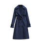 🏷️ Polished from Work to Dinner | Women's Mid-Length Draped Trench Coat