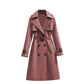 🏷️ Polished from Work to Dinner | Women's Mid-Length Draped Trench Coat