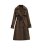 🏷️ Polished from Work to Dinner | Women's Mid-Length Draped Trench Coat