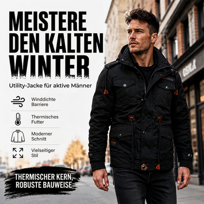❄️❄️50% OFF!!! 🎉✨ Men's Winter Thermal Jacket – Detachable Hood, Soft Lining & Timeless Design – Ideal for Winter, Travel & Cold Days