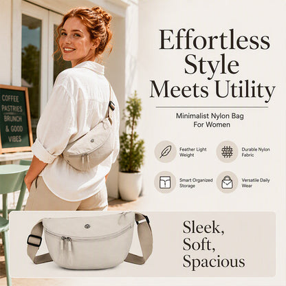 🌙 Minimalist Style, Everyday Ease | Half-Moon Crossbody Bag