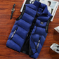 🦺 Warm Core, Free Movement | Men's Padded Stand-Collar Zip-Pocket Vest