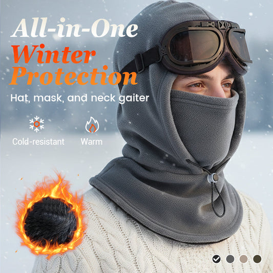 🔥 3-in-1 Coverage | Thermal Balaclava Face Mask with Adjustable Drawstring