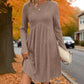 💃 Flattering Shape, Effortless Style | Women's Ribbed-Knit A-Line Midi Dress