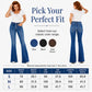 ⏰ Last Day Sale 58% Off | Women's High-Waisted Stretch Flare Jeans