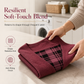 🧩 Layered Look, One Easy Top | Women's Plaid Mock-Layer Knit Top
