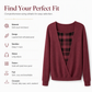 🧩 Layered Look, One Easy Top | Women's Plaid Mock-Layer Knit Top