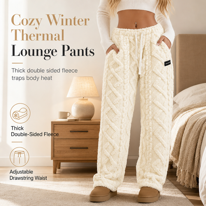 ⏰ Last Day Sale 58% Off | Women's Flannel-Lined Jacquard Lounge Pants
