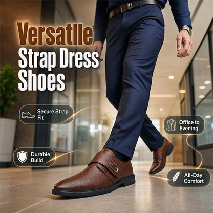 👞 Quick Strap, Polished Look | Men's Versatile Dress Shoes