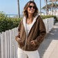 🐆 Wild Detail, Easy Style | Women's Leopard Print Zip-Up Hoodie
