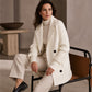 💼 Tailored Look, Effortless Style | Women's Double-Breasted Lapel Coat