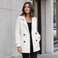 💼 Tailored Look, Effortless Style | Women's Double-Breasted Lapel Coat