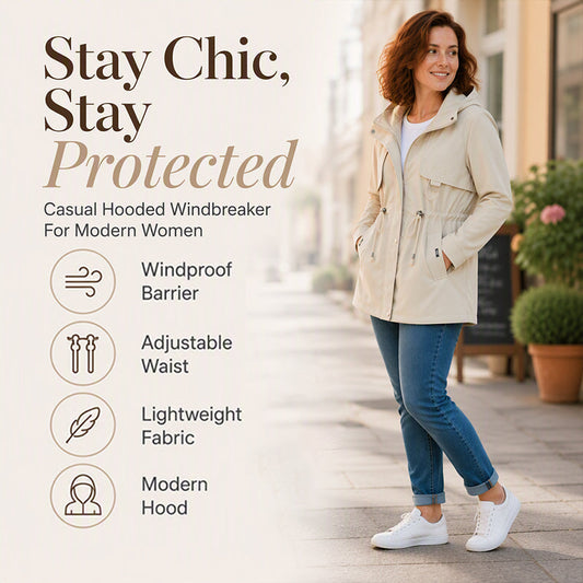 🧥 More Coverage, Easy Everyday Style | Women's Mid-Length Hooded Jacket