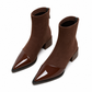 🍂Women's French Style Pointed Toe Ankle Boots Slim Fit Elegant Short Boots for Spring and Autumn