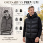 ❄️ Sleeveless Free Arm Movement, Easy Layering | Men's Lightweight Thermal Hooded Vest