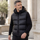 ❄️ Sleeveless Free Arm Movement, Easy Layering | Men's Lightweight Thermal Hooded Vest
