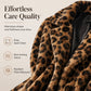 💖Black Friday Mega Deal – 50% off!💖 🐆Women’s Stylish Leopard Print Faux Fur Coat