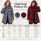 ❄️ Soft Cozy Fabric, Knee-Grazing Length | Women's Winter Thermal Mid-Length Coat