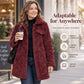 ❄️ Soft Cozy Fabric, Knee-Grazing Length | Women's Winter Thermal Mid-Length Coat