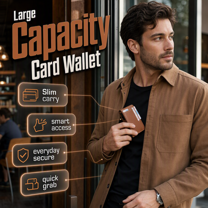 👛 Sleek Slim Profile, Secure Card Protection | Men's Minimalist Slim RFID Blocking Wallet