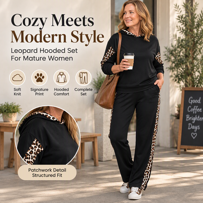 ✨ Flattering High Waist, Head-To-Toe Style | Women's Leopard Print Top & Pants Set