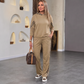 ✨ Flattering High Waist, Head-To-Toe Style | Women's Leopard Print Top & Pants Set