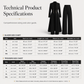 🌸Hot Sale 50% OFF🍂Women's Elegant Autumn 2 Piece Outfit Set with Retro Long Sleeve Coat and Simple Trousers