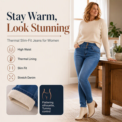 👖 Women's Warm Skinny Jeans – Premium Denim, Breathable & Always Flattering – A Must-Have for Your Winter Wardrobe