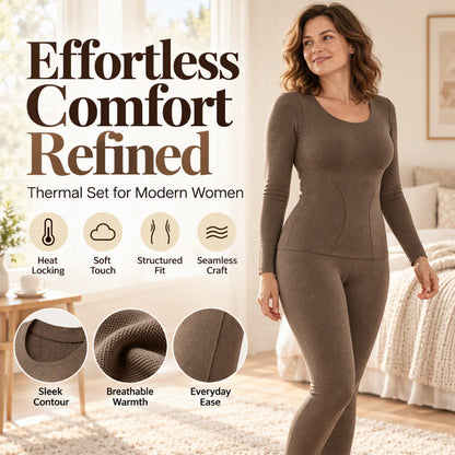 🎄Christmas Hot Sale 50%OFF🔥Women's Seamless Self-Heating Thermal Underwear Set