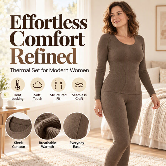 🎄Christmas Hot Sale 50%OFF🔥Women's Seamless Self-Heating Thermal Underwear Set