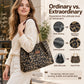 🎁2026 New Arrivals💥Last Day Sale 50% Off💥Large Capacity Tote Bag with Leopard Print