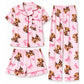 🐮 Playful Print, Cozy All-Night Comfort | Women's Highland Cow Print 3-Piece Pajama Set