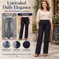 👖 Leg-Lengthening Silhouette, Bold Stitch Detail | Women's High Waisted Contrast Stitching Wide-Leg Jeans