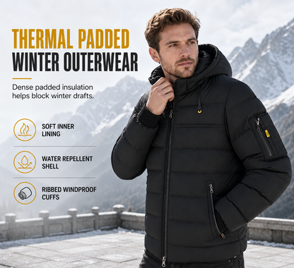 🧥 Toasty Core Comfort, Easy Everyday Layer | Men's Casual Winter Short Cotton-Padded Warm Insulated Coat