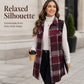 🧥 Timeless Check, Easy Layered Comfort | Women's Plaid Button Down Vest Shirt with Pockets