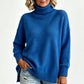 🍂 Warm Knit Feel, Effortless Layered Look | Women's Loose Fit Knit Turtleneck Sweater