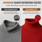 🧶 Streamlined Silhouette, Cozy Neck Warmth | Men's Slim Fit Knit Turtleneck Sweater