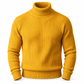 🧶 Streamlined Silhouette, Cozy Neck Warmth | Men's Slim Fit Knit Turtleneck Sweater