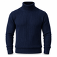 🧶 Streamlined Silhouette, Cozy Neck Warmth | Men's Slim Fit Knit Turtleneck Sweater