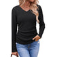 ✨ Flattering Neckline, Soft Touch Comfort | Women's Elegant V-Neck Knit Top